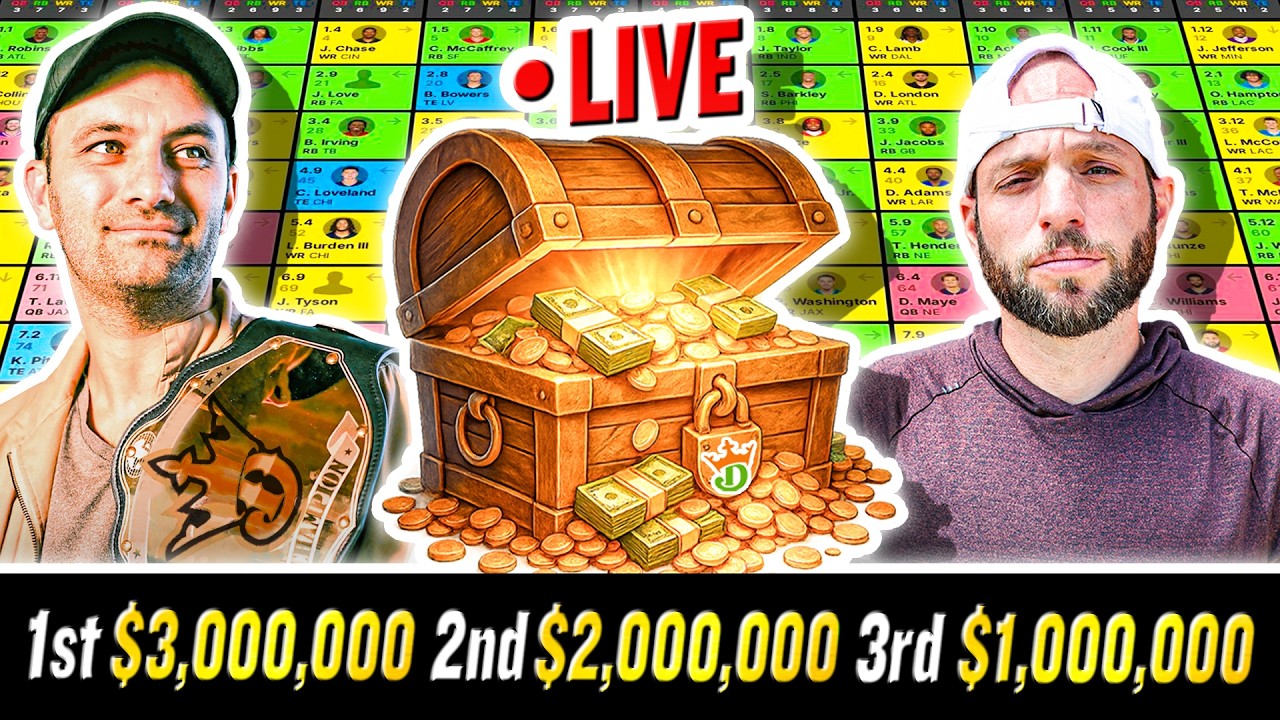 Драфт по фэнтези-футболу за 3 МИЛЛИОНА долларов | DraftKings Best Ball