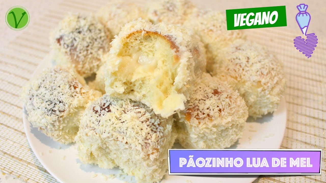 PÃOZINHO LUA DE MEL VEGANO (SEM LEITE DE VACA/SEM OVO) #789 | Receitas da Mussinha