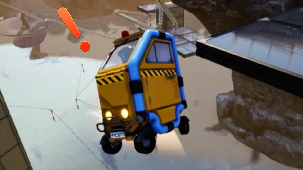 Flying cart race in Satisfactory