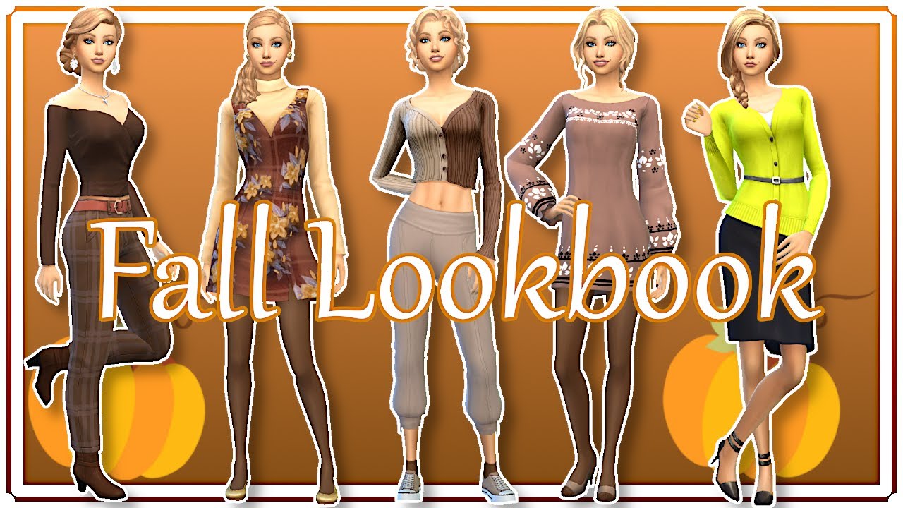The Sims 4 Fall Lookbook + CC Links