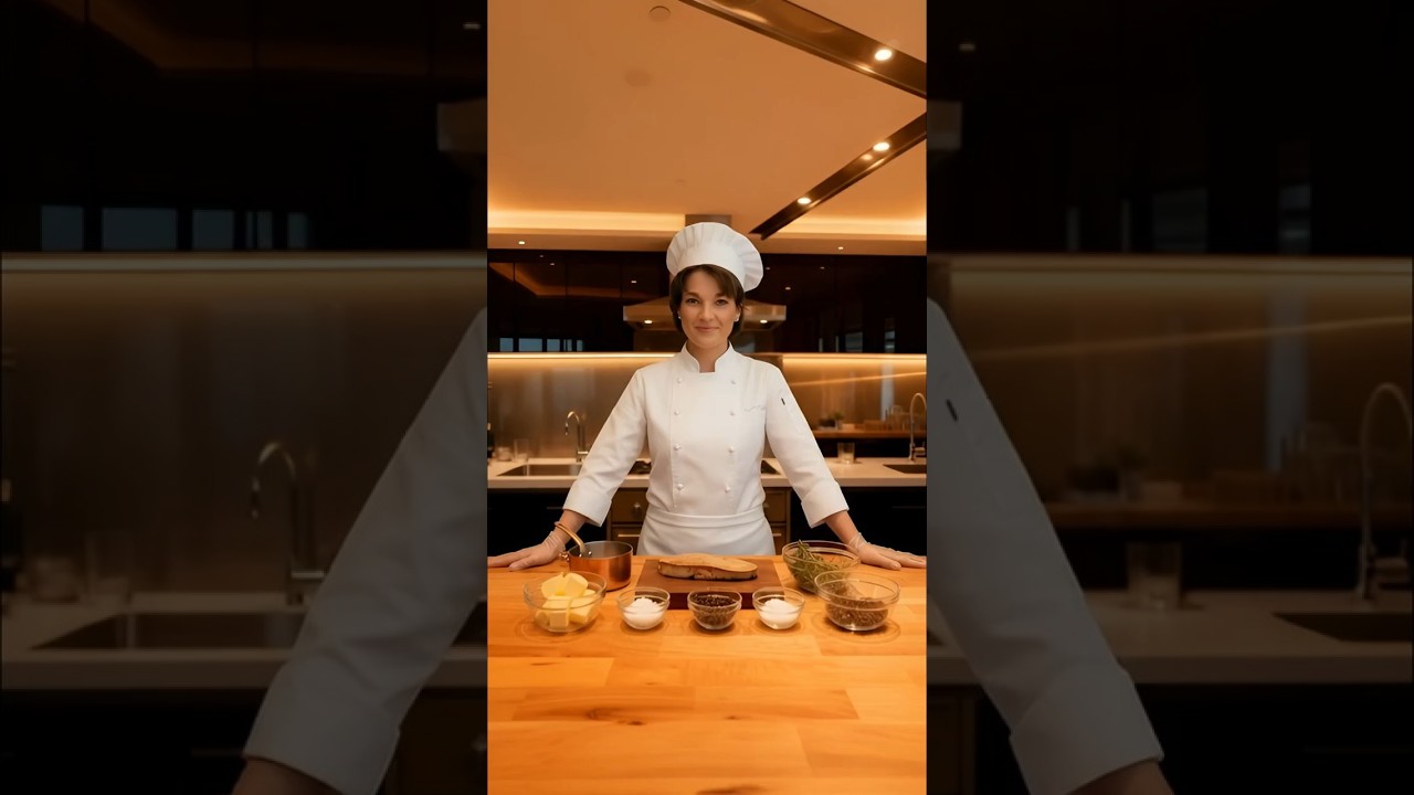 The Most Expensive Bite: Michelin Foie Gras ⭐️🦆#shorts #foiegras #michelin #cooking #recipe