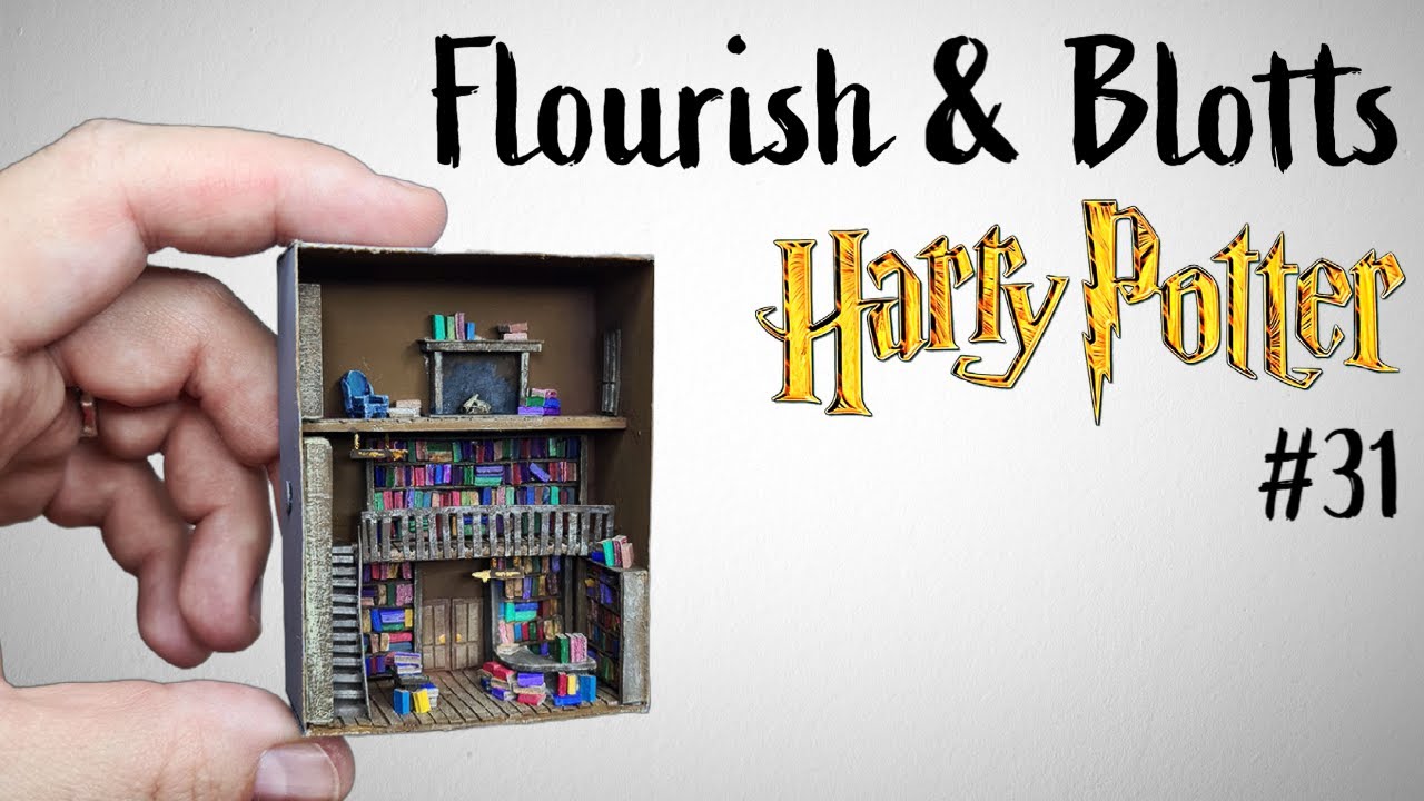Flourish & Blotts | a Harry Potter Matchbox Diorama | Harry Potter miniature