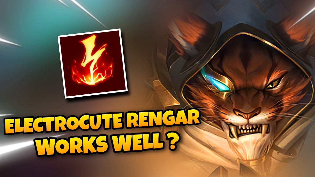 RENGAR JUNGLE WILD RIFT WITH ELECTROCUTE WORKS ? ( BEST BUILD )