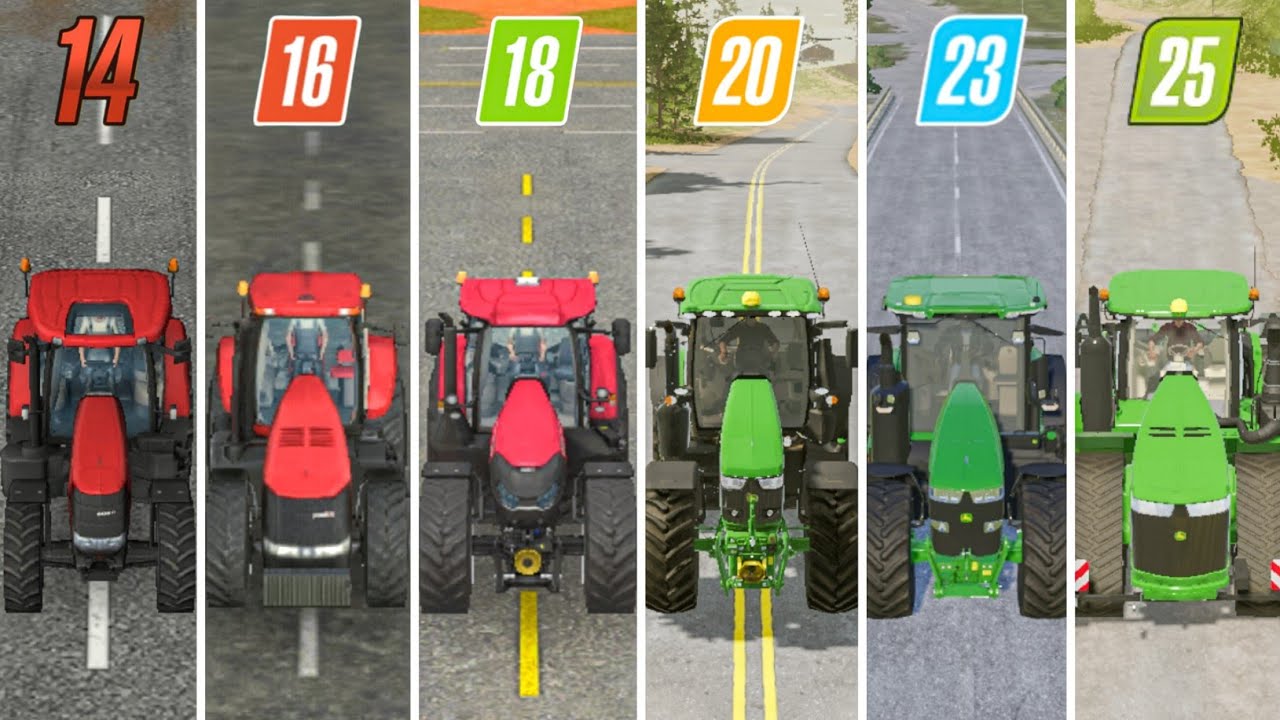 FS14 против FS16 против FS18 против FS20 против FS23 против FS25 | Сравнение тракторов Case IH и ...