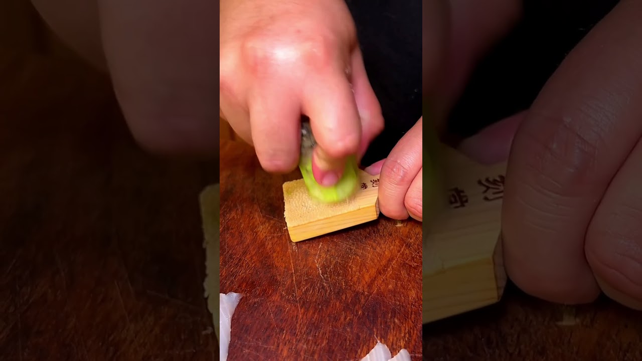 #Oroshiki: el rallador de piel de tibur&oacute;n con el que se raspa el #wasabi fresco
