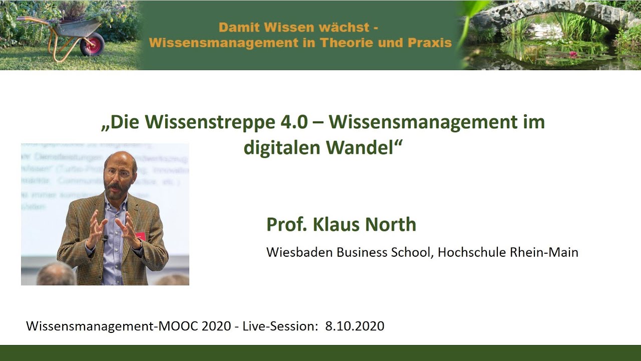 Die Wissenstreppe 4.0 – Wissensmanagement im digitalen Wandel (WMOOC)
