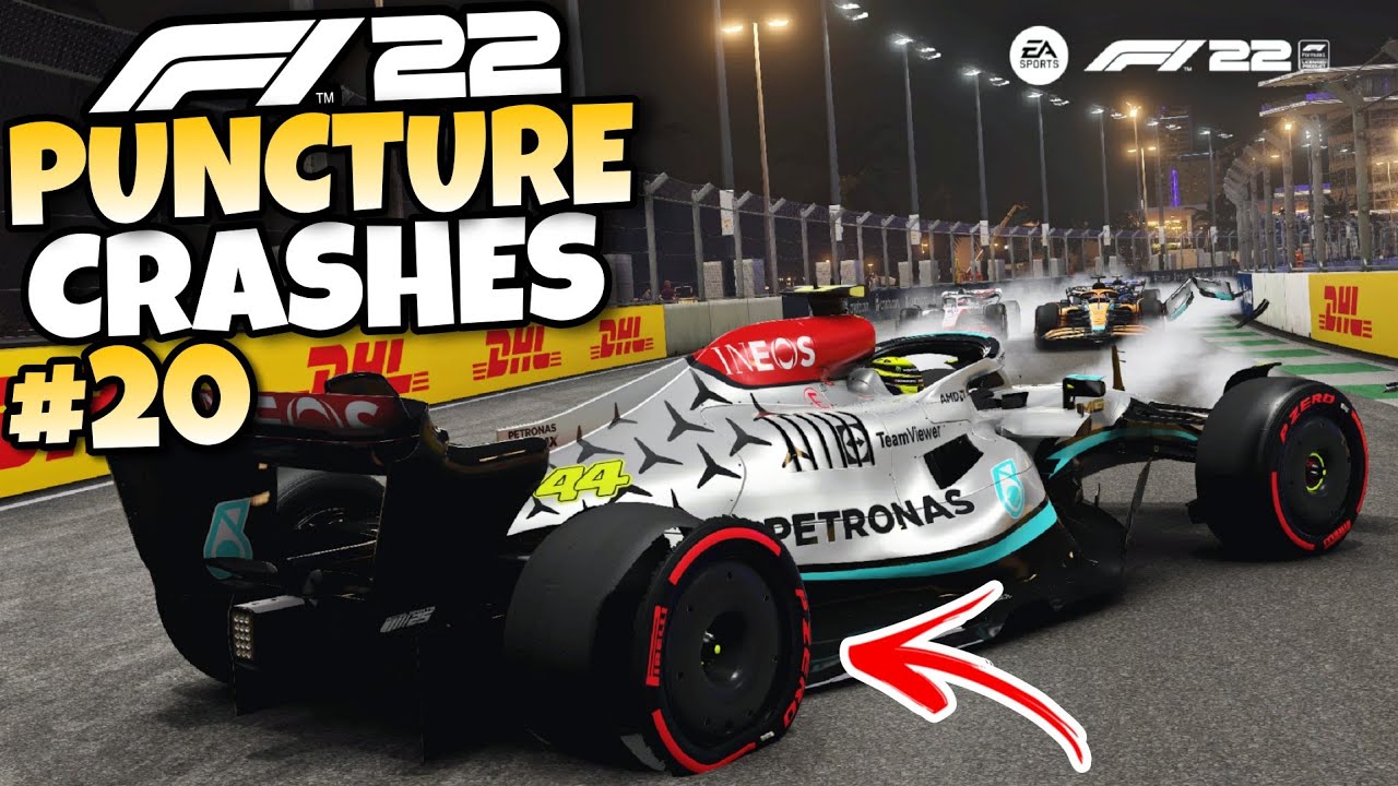F1 22 PUNCTURE CRASHES #20