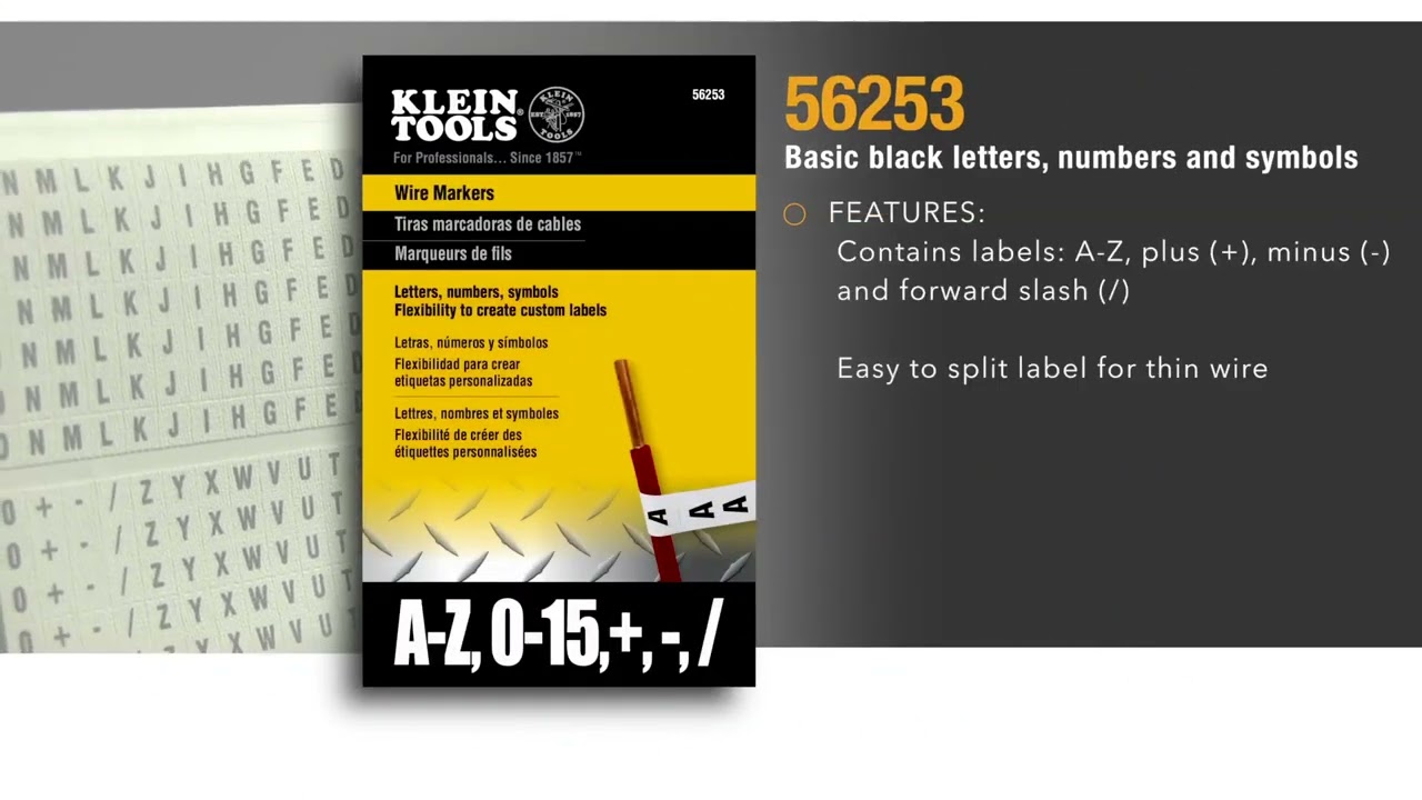 Klein Tools Wire Marker Book, 1-48