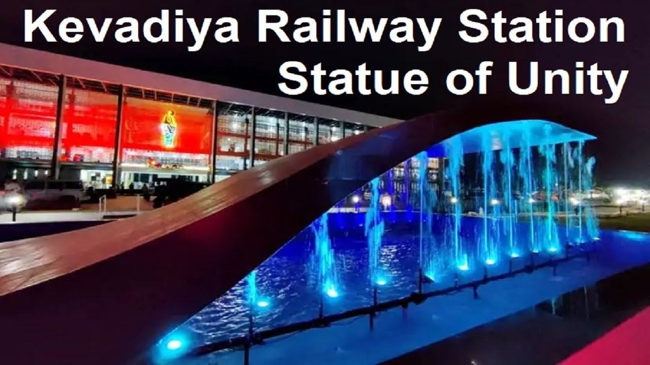 Kevadia railway station statue of unity