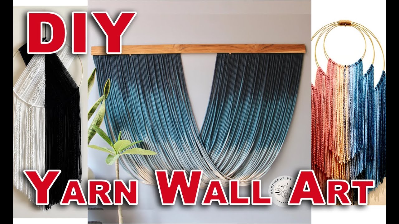 DIY YARN WALL HANGINGS | WALL HANGING CRAFT IDEAS 
