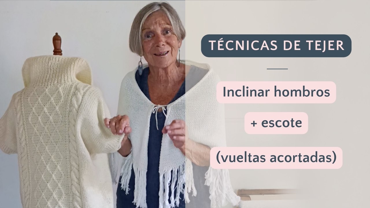 Tejer con Dos Agujas Vueltas Acortadas 🧶 #tejerconlucila