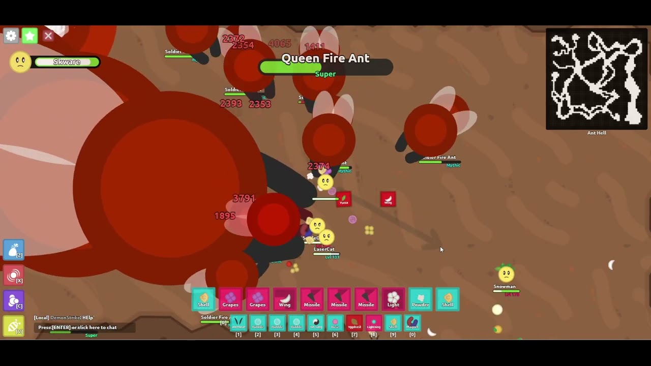 Super Queen Fire Ant drops 3 Ultras! - Florr.io