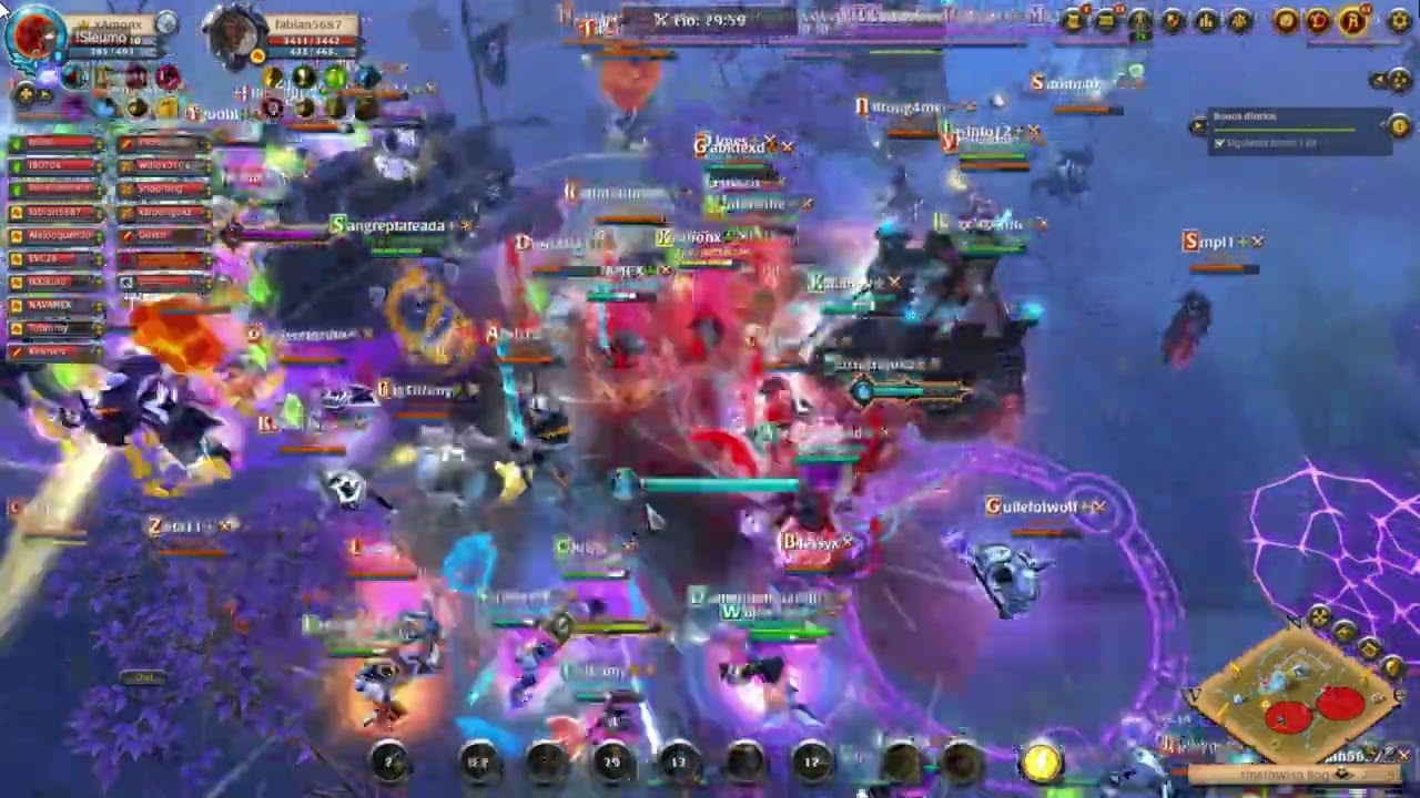 Albion Online ZvZ - Aeternums + Alpacas (57) vs Nusom alliance + Demos + M3r (219)