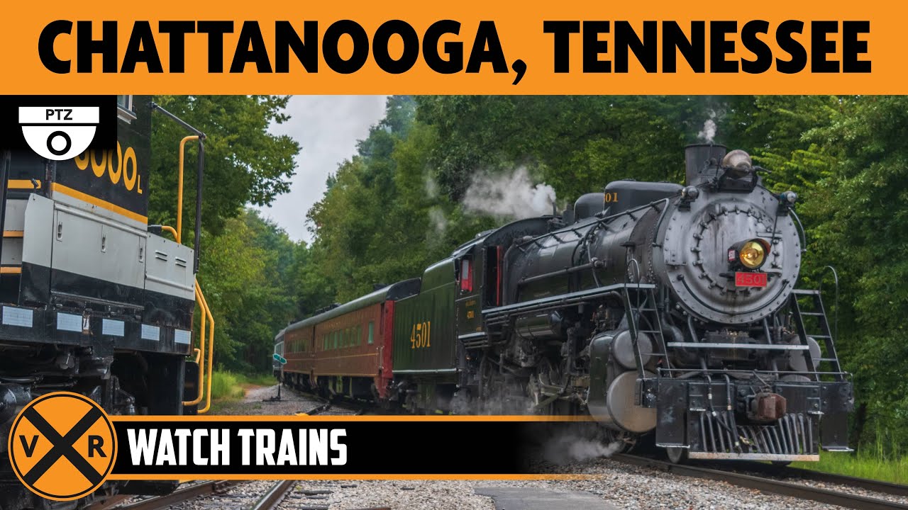 Steam Trains in Chattanooga, Tennessee, USA | LIVE Train Camera (PTZ)