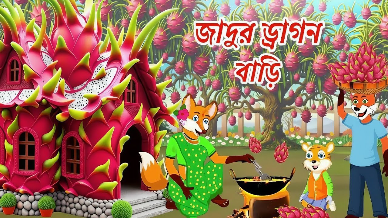 জাদুর ড্রাগন বাড়ি | Jadur Dragon Bari | Cartoon video | Siyaler cartoon | Rupkothar golpo | Cartoon