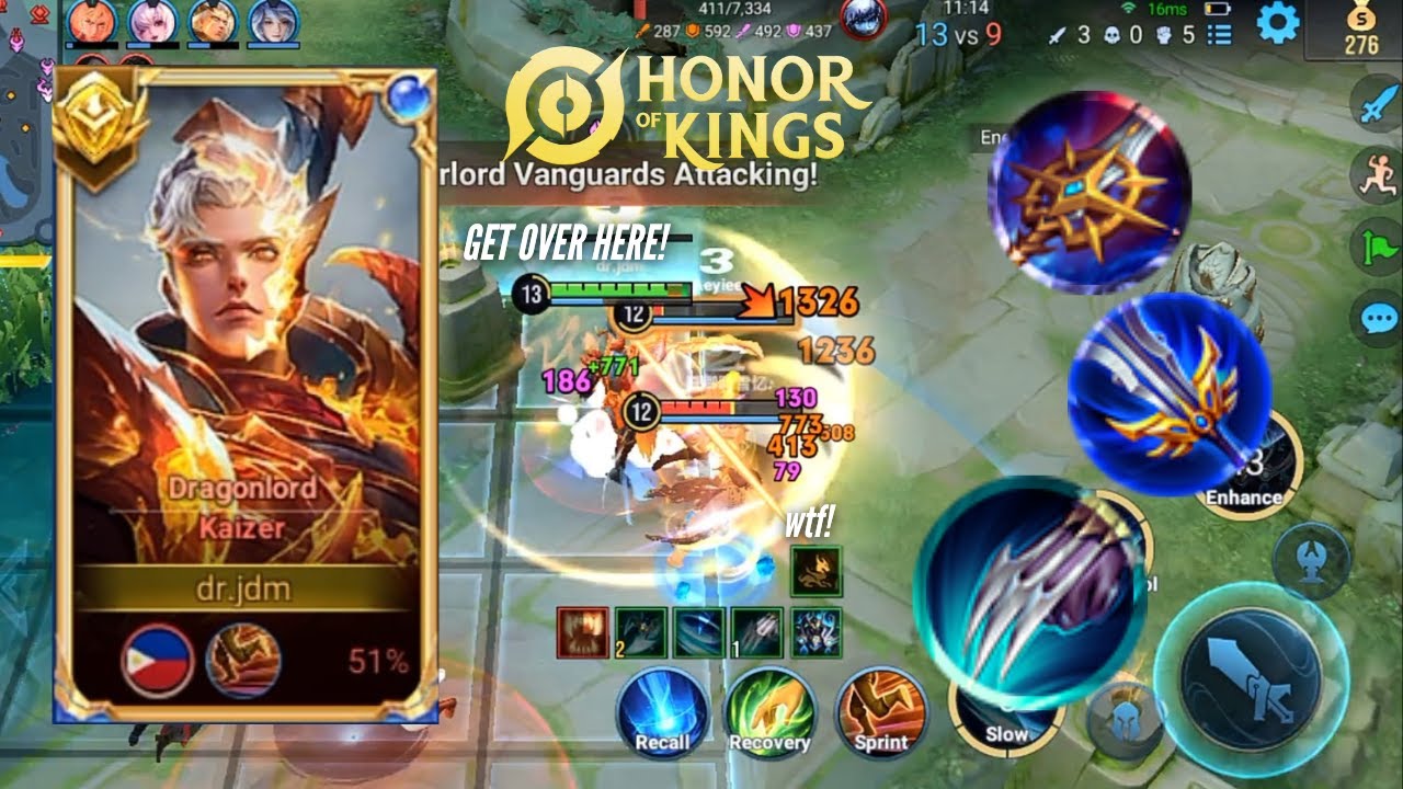 HOK: Kaizer’s Lethal Crit Build Shreds Musashi – No Survivors! | Honor of Kings 🔥