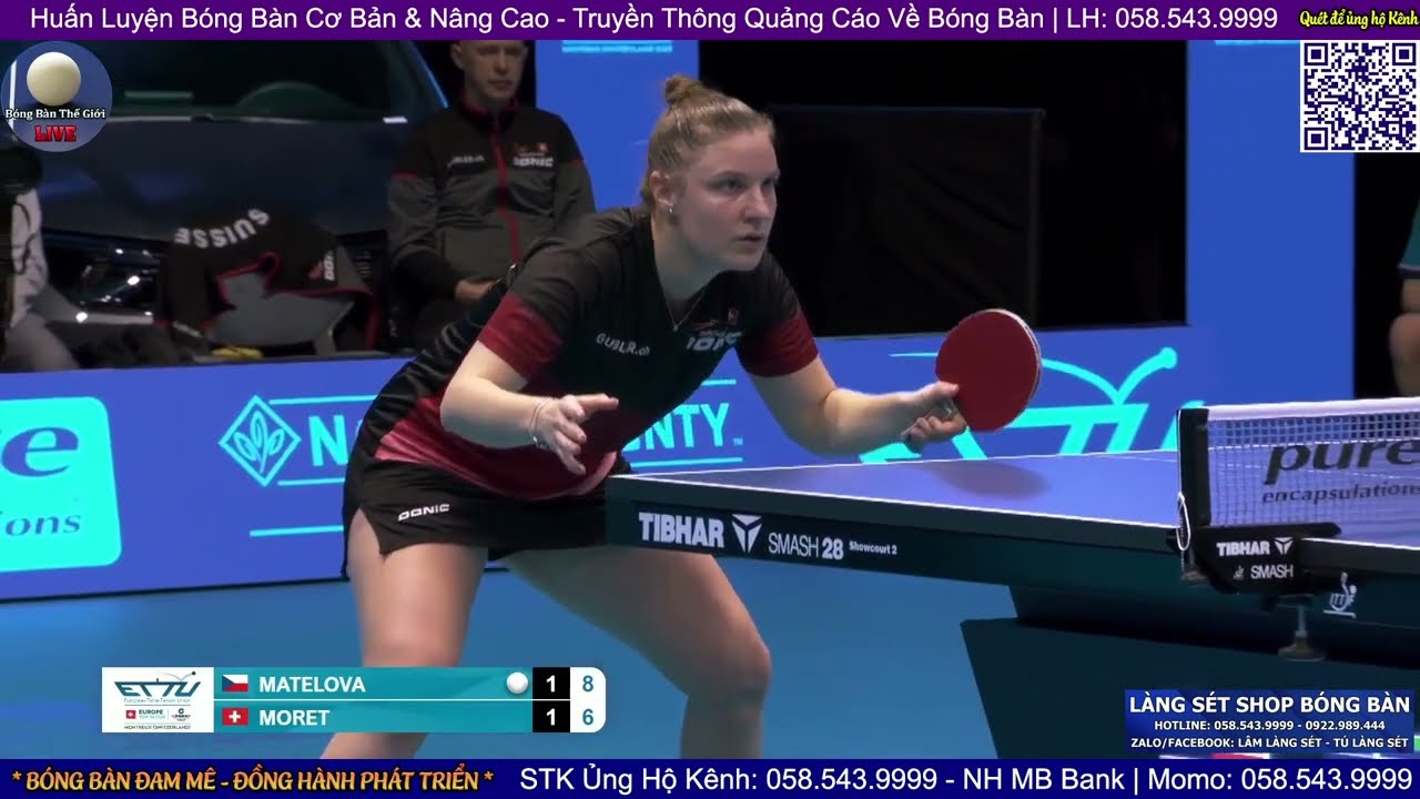 Matelova Hana vs Moret Rachel | WS Preliminary Round - Top 16 Table Tennis Europe Cup 2025