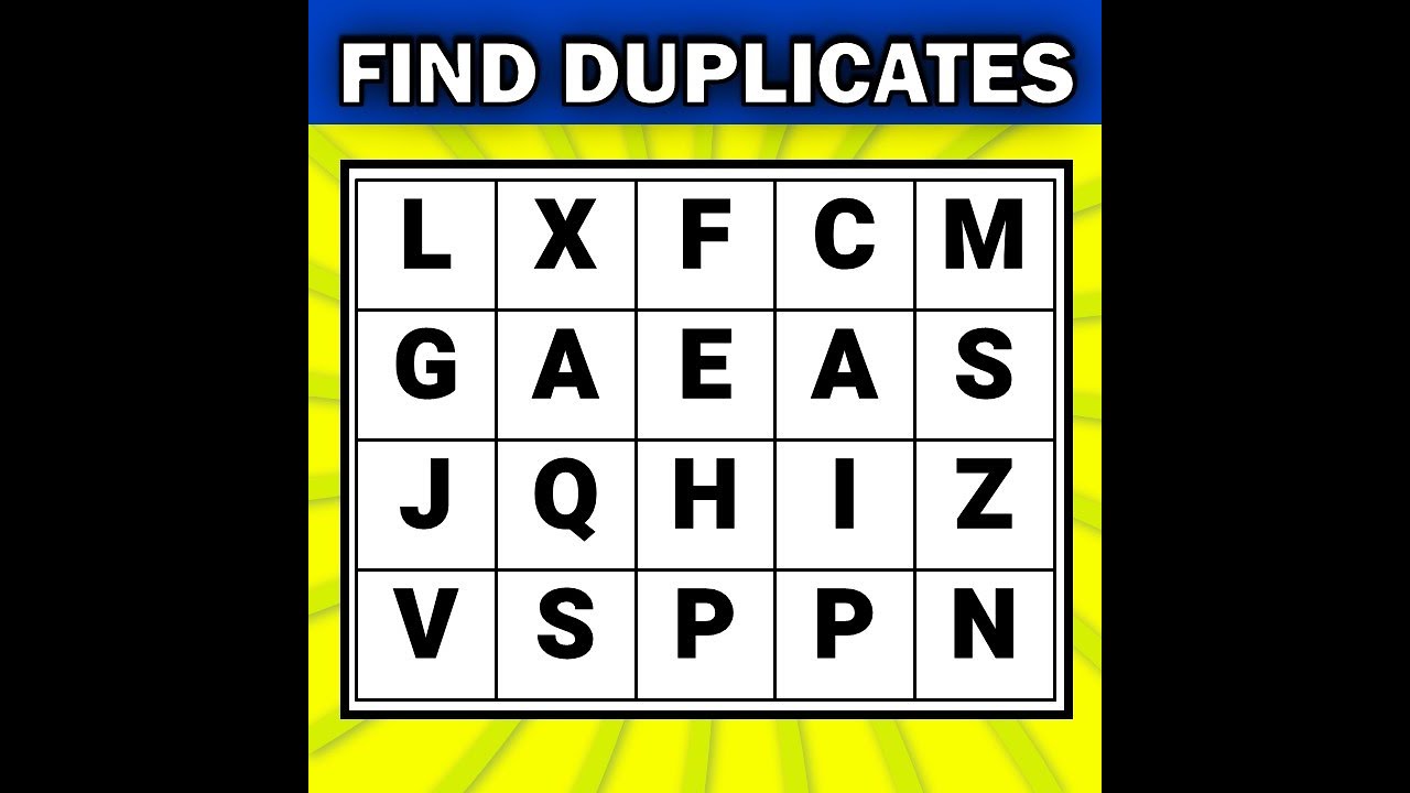 【Letter Search】 | Find the same number | Dementia prevention quiz | Dementia test