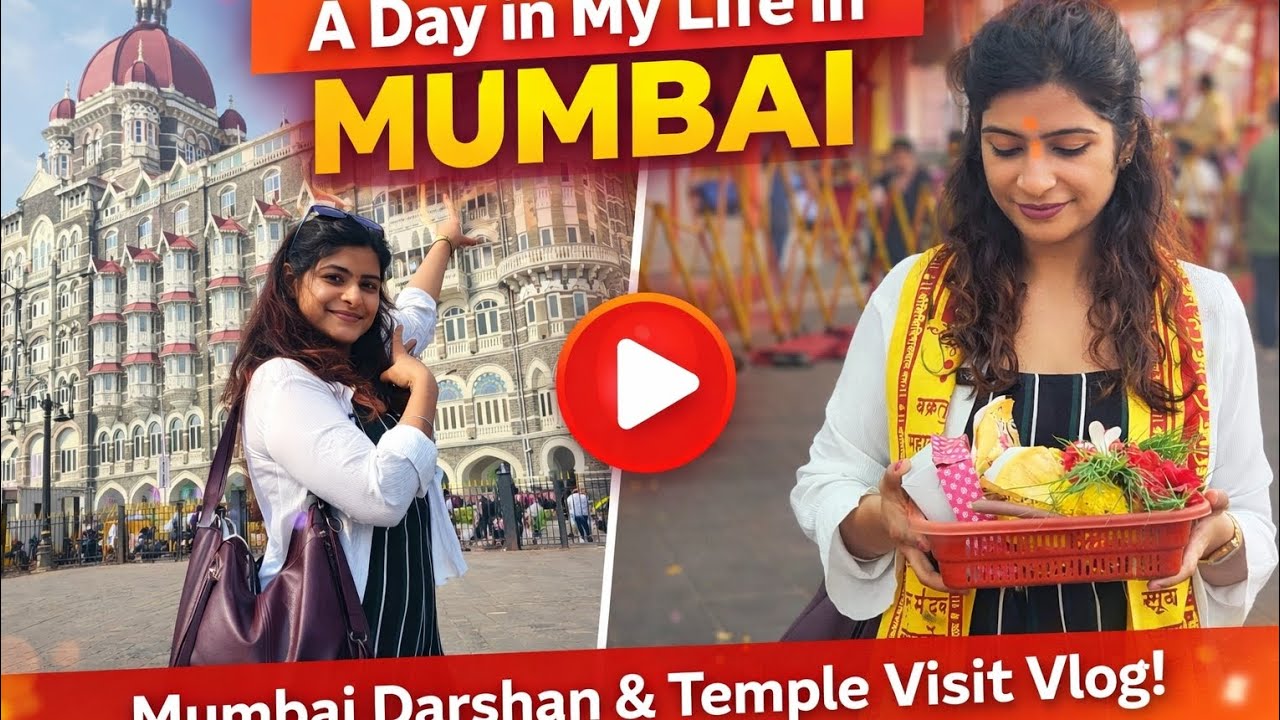 Mumbai Darshan in One Day 🛕✨ | Temple Visit & City Vibes