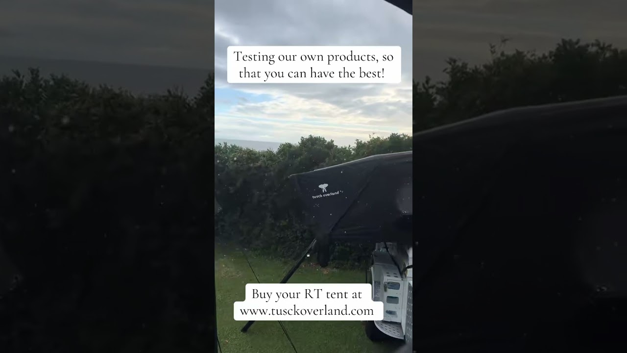 Our new Rooftop tent, getting tested by the best lab - nature! 