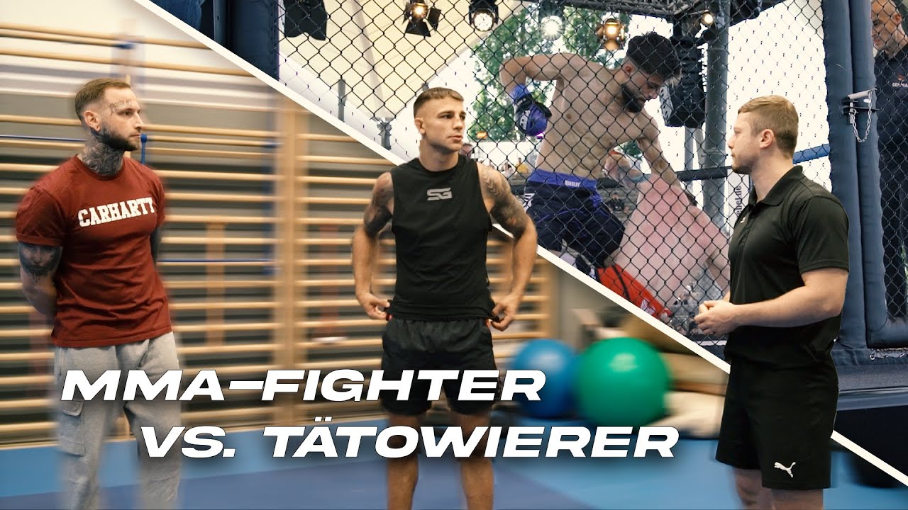 Athletik Challenge: MMA-Fighter vs. Tätowierer & bei NFC x The Cage in Magdeburg