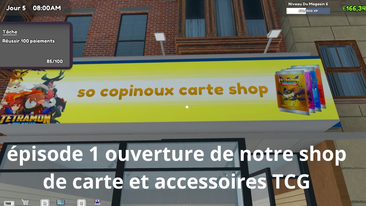 TCG card shop épisode 1 : Ouverture de notre shop de carte et accessoires TCG