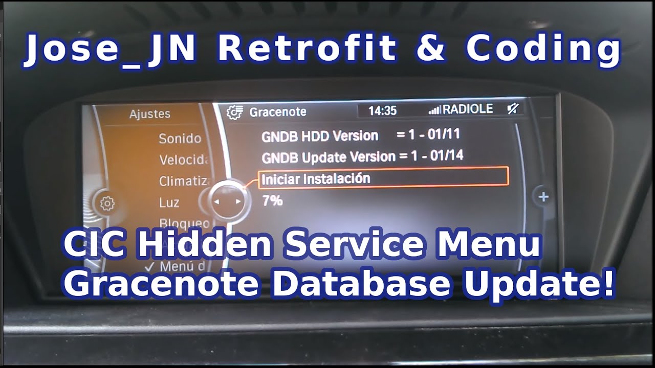 Updating BMW CIC Gracenote Database