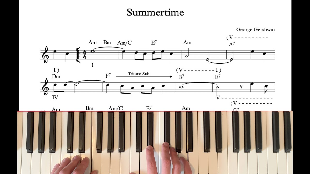 Summertime (George Gershwin) Tutorial & Analysis | The Jazz Pursuit