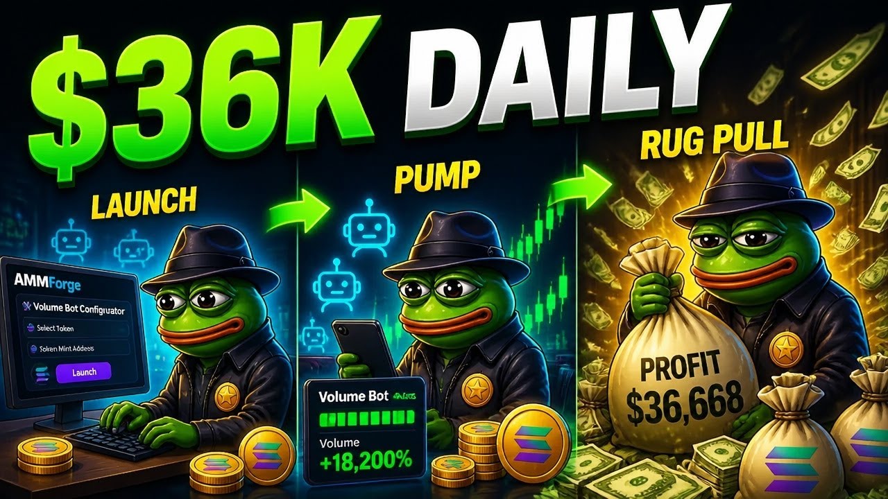 Rug Pull 2026 New Method: How I Make $36k on Meme Coins (DAILY) | Solana Method 2026 live