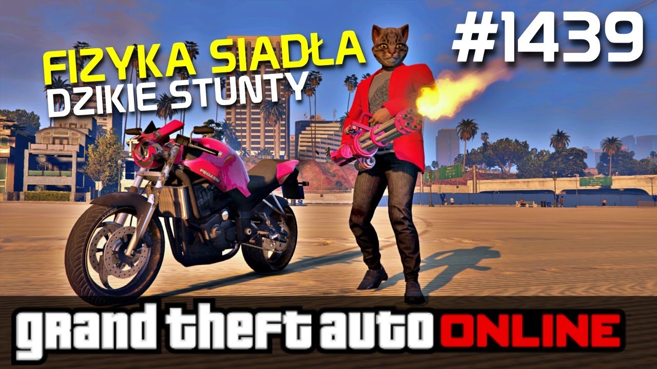 GTA 5 PC Online Po Polsku [#1439] Fizyka SIADŁA - Dzikie STUNTY /z Bertbert & Skie