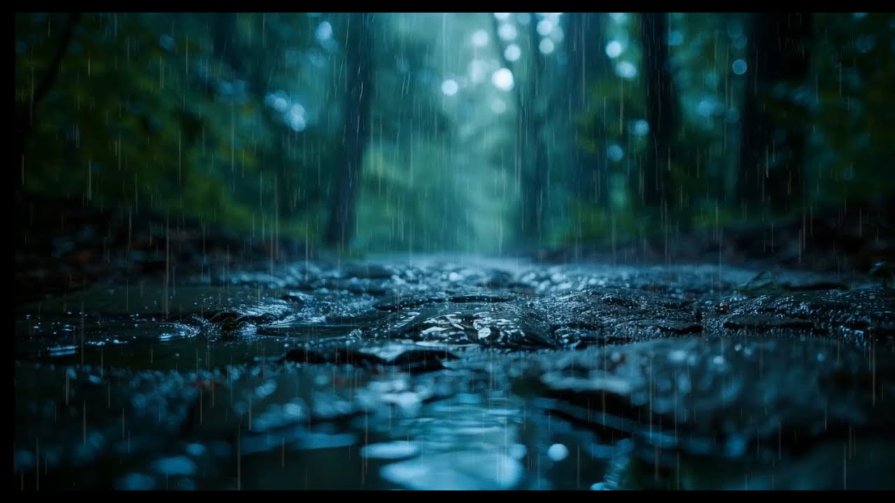 Forest Ground Rain – Gentle Rain on Forest Floor , Relaxation & Calm 30 minutes
