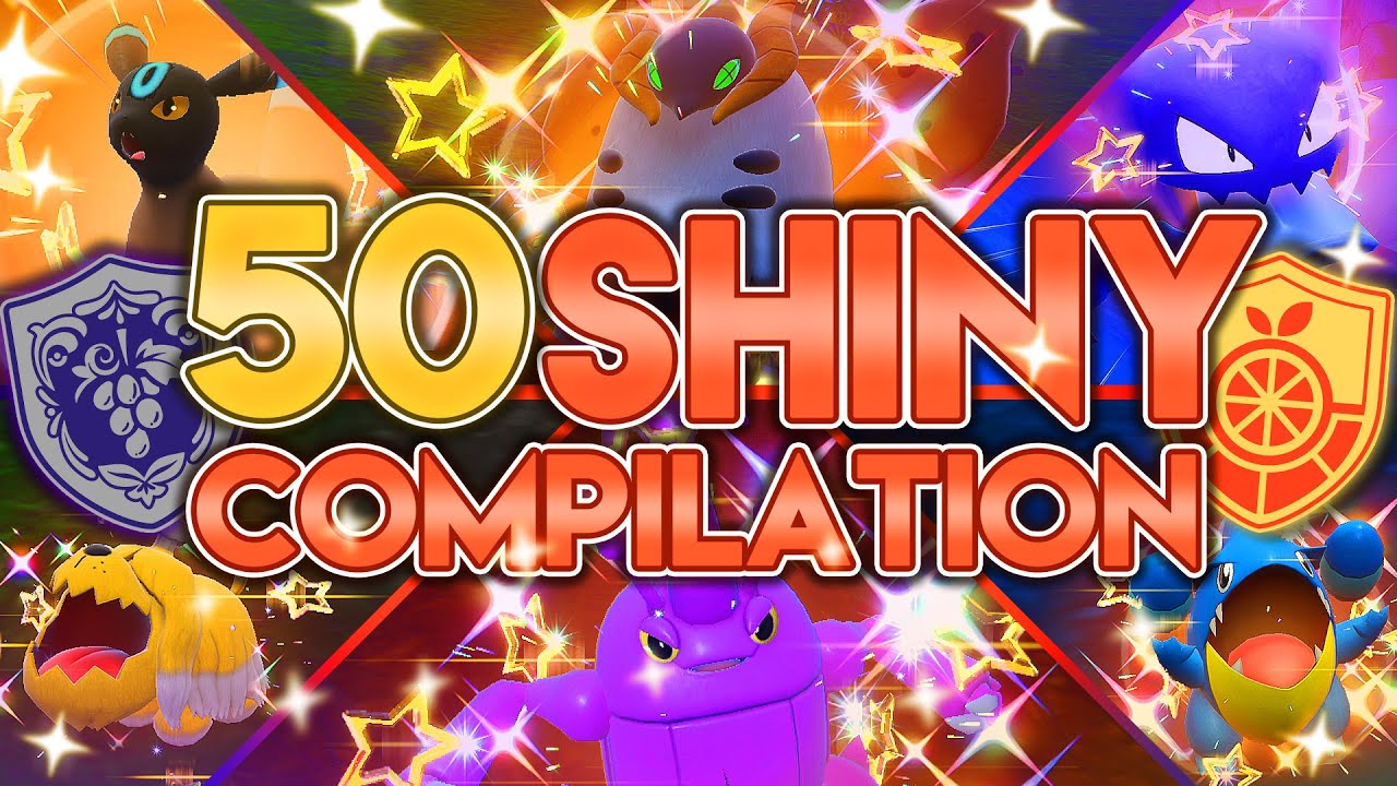 50 POKEMON SHINY SUR POKEMON ECARLATE & VIOLET - COMPILATION DE REACTIONS EN LIVE