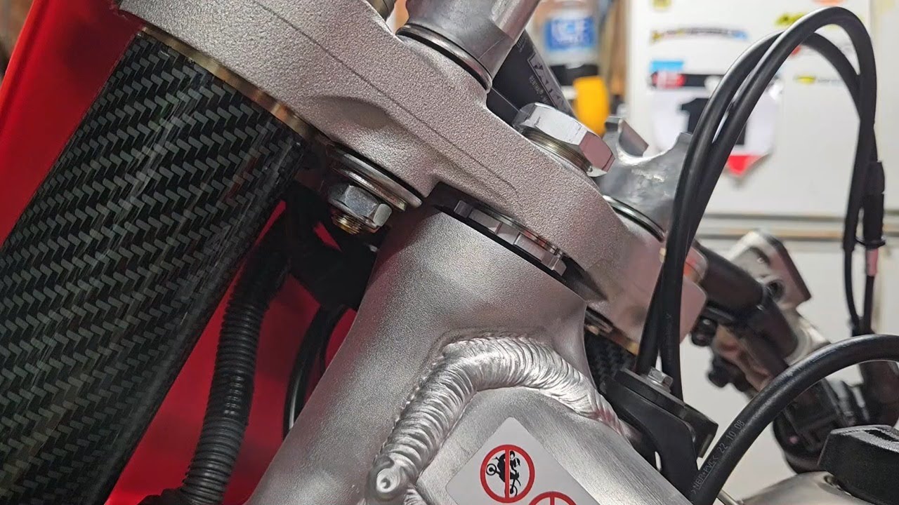Steering Stem Adjustment Hack - 2023 Honda CRF250R