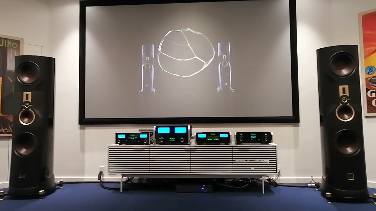 Bay Bloor Radio showrooms. Toronto.Dali Kore loudspeakers presentation #highendaudio #interiordesign