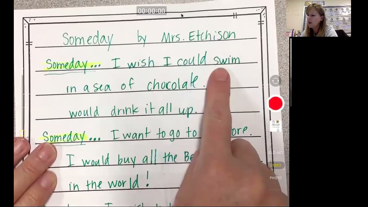 Someday Poem Instructions