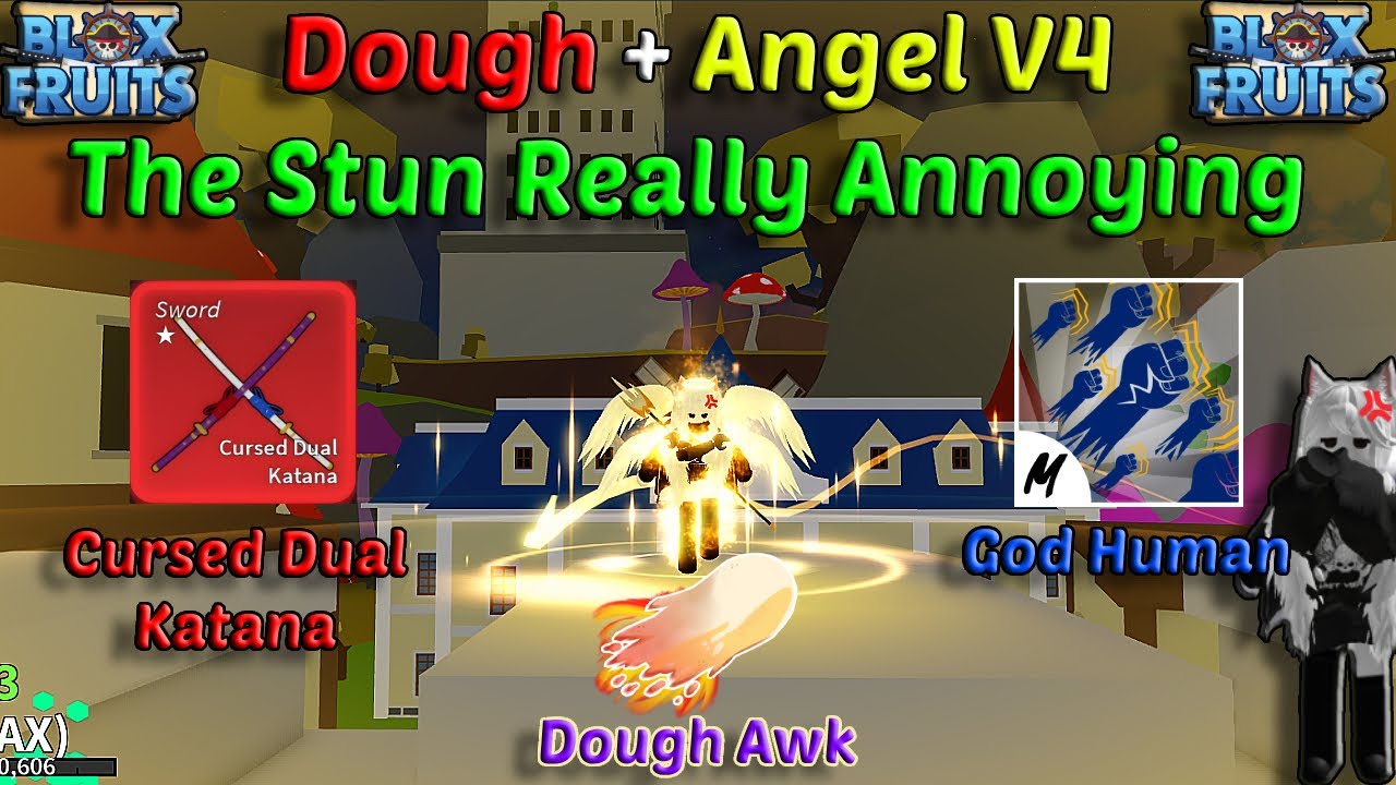 Dough Awakening Combo + God Human + CDK (Blox Fruits Bounty Hunting) Road to 30M Honor | Angel V4