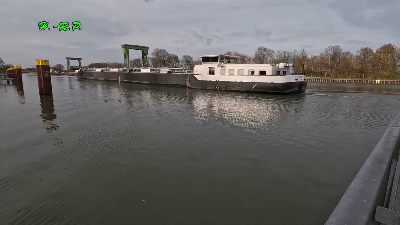 Die Schleuse in Flaesheim, am Wesel-Datteln-Kanal