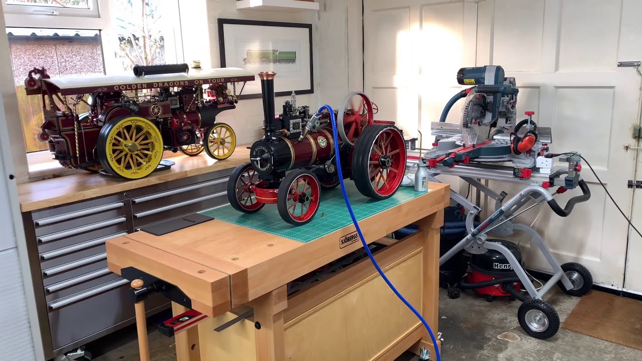 2" Allchin Traction Engine Running On Air Purchased from Silvercrest Models