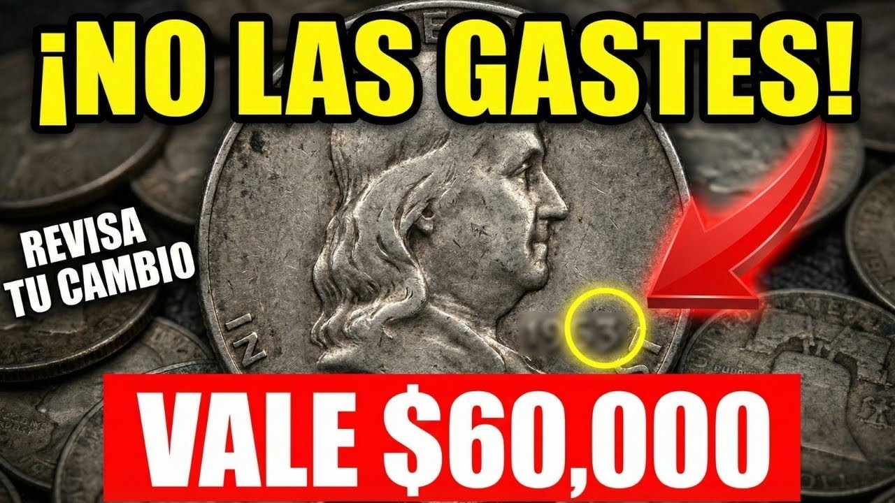 ¡NO LAS GASTES! 10 Monedas de Medio Dólar Franklin que Valen una FORTUNA 💰