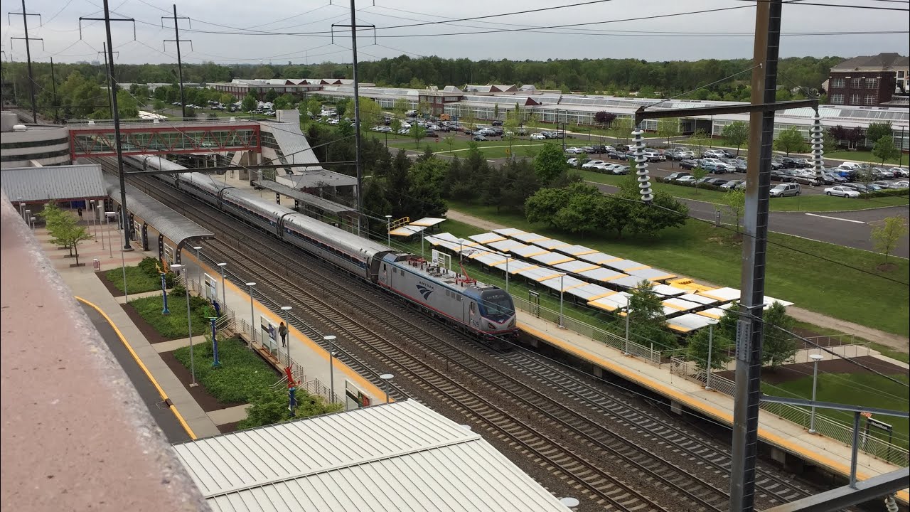 Amtrak & NJ Transit HD 60fps: Mid Afternoon 125 MPH Northeast Corridor Action @ Hamilton (5/11/16)
