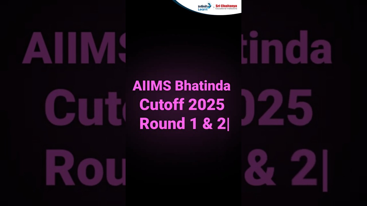 AIIMS BATHINDA Cutoff 2025 Round 1 and 2 | Category Wise | MCC Counselling #aiimscutoff #mcc