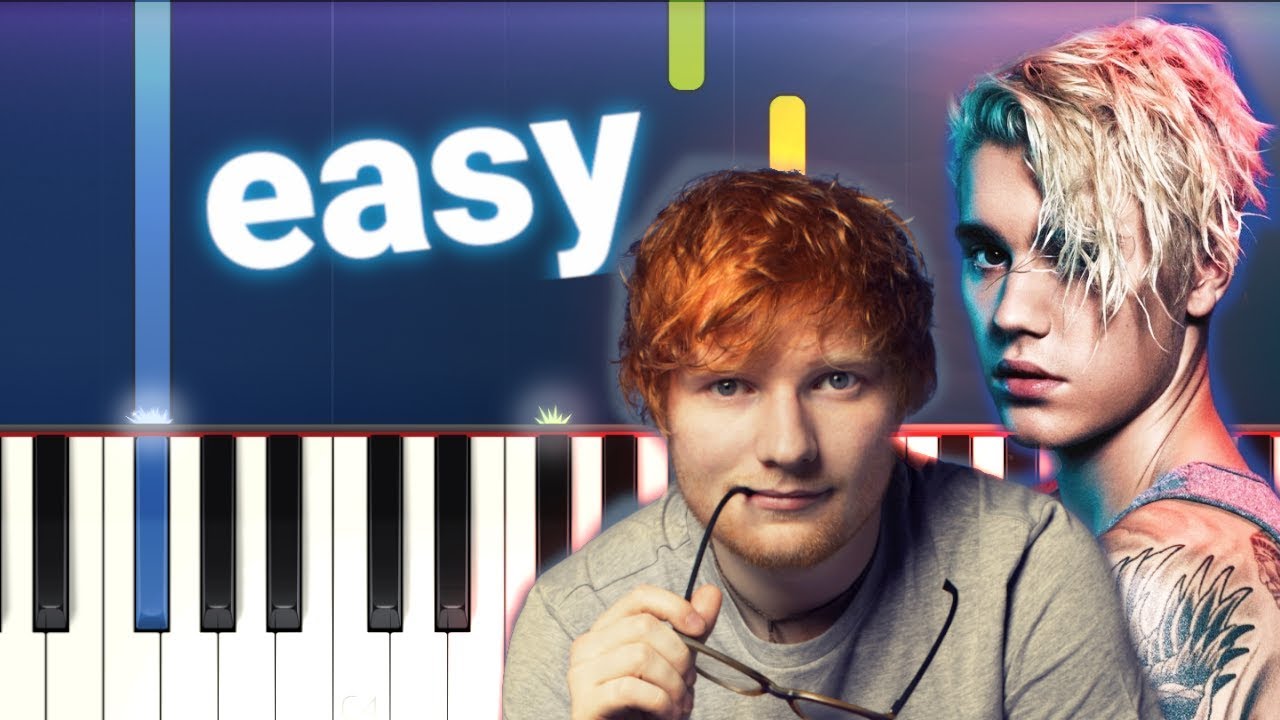 Ed Sheeran & Justin Bieber - I Don't Care (100% EASY PIANO TUTORIAL)