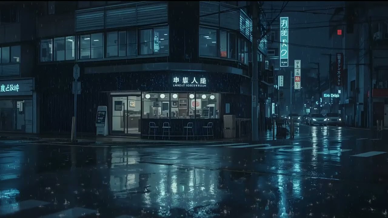 Tokyo After Midnight 🌙 Lofi Beats with Rain for Deep Focus