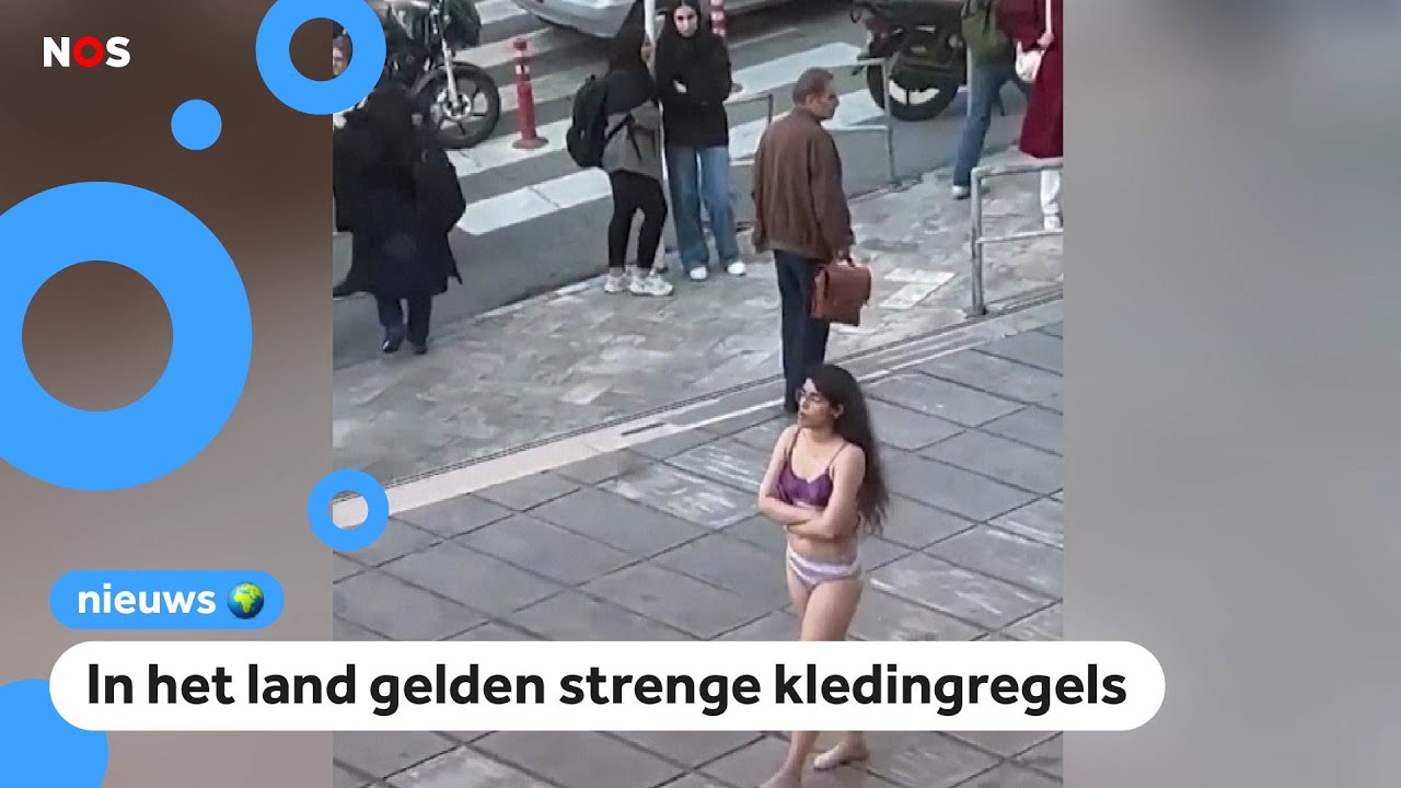 Iraanse vrouw opgepakt voor protest in ondergoed
