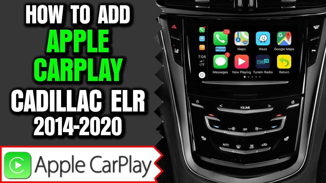 Cadillac ELR Apple Carplay - How To Add Apple CarPlay Android Auto to Cadillac ELR HDMI DVD TV Input