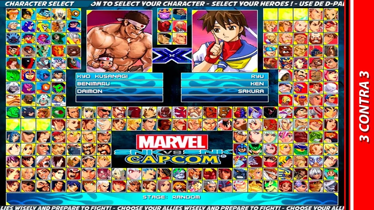 MARVEL VS CAPCOM VS SNK MUGEN 2019 [BY THIAGO CARDOSO] | #3CONTRA3