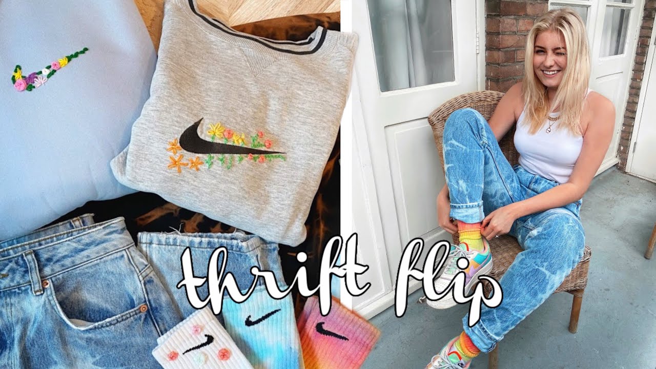 MIJN KLEDING CUSTOMIZEN! (4X THRIFT FLIP)