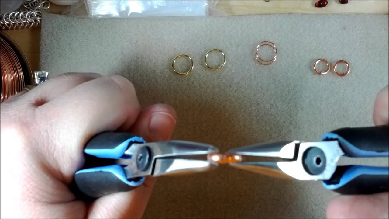 how to open and close jump rings flush