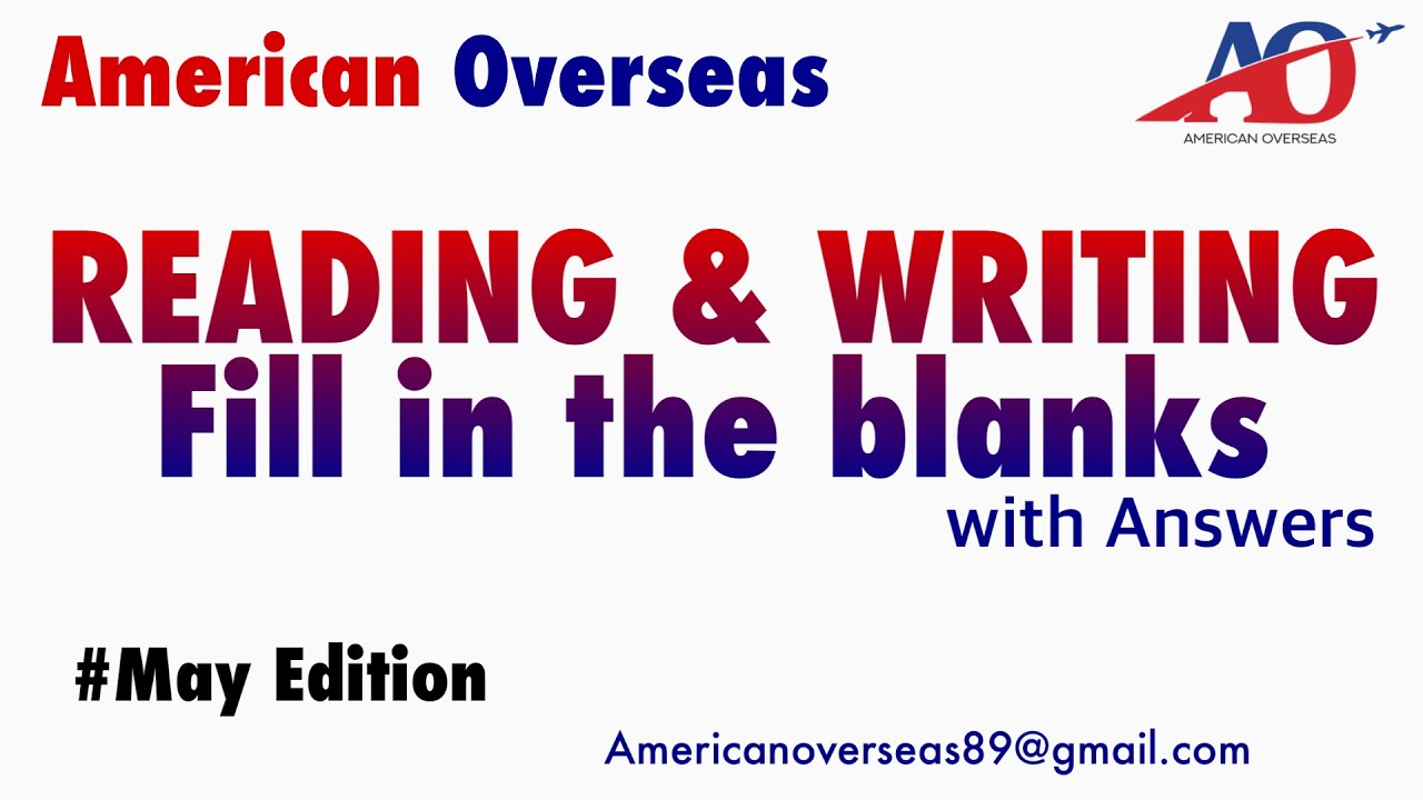 PTE Reading and Writing Fill in the Blanks Most Repeated || American Overseas
