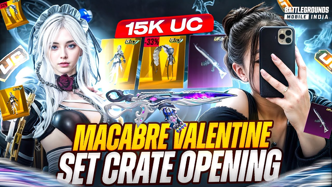 😱OMG NEW ULTIMATE SET CRATE OPENING 😍MACABRE VALENTINE SET + M762 UPGRADE | BGMI &PUBGM#bgmi#pubg 